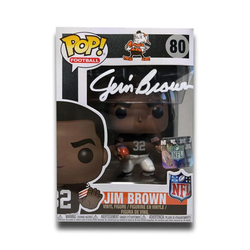 Jim Brown Signed Funko Pop JSA COA Cleveland Browns Autograph #80 NFL
