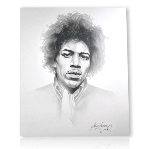 Jimi Hendrix 20X24 Lithograph By Artist Gary Saderup Signed Poster Photo