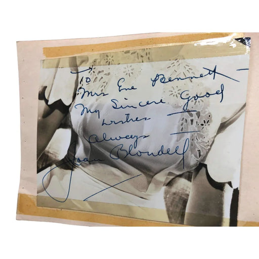 Joan Blondell Hand Signed Album Page Cut JSA COA Autograph The Blue Veil