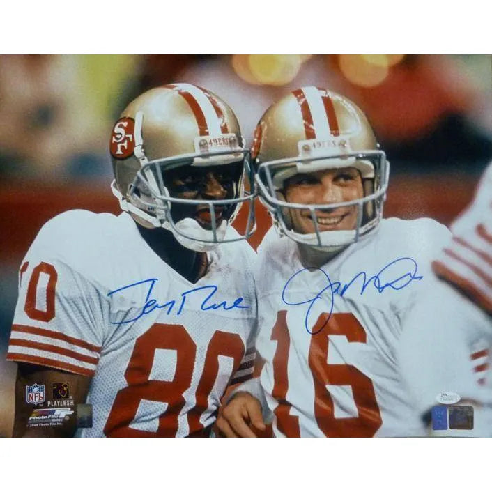 Joe Montana / Jerry Rice Dual Signed & Framed 16X20 JSA COA 49ers Autograph