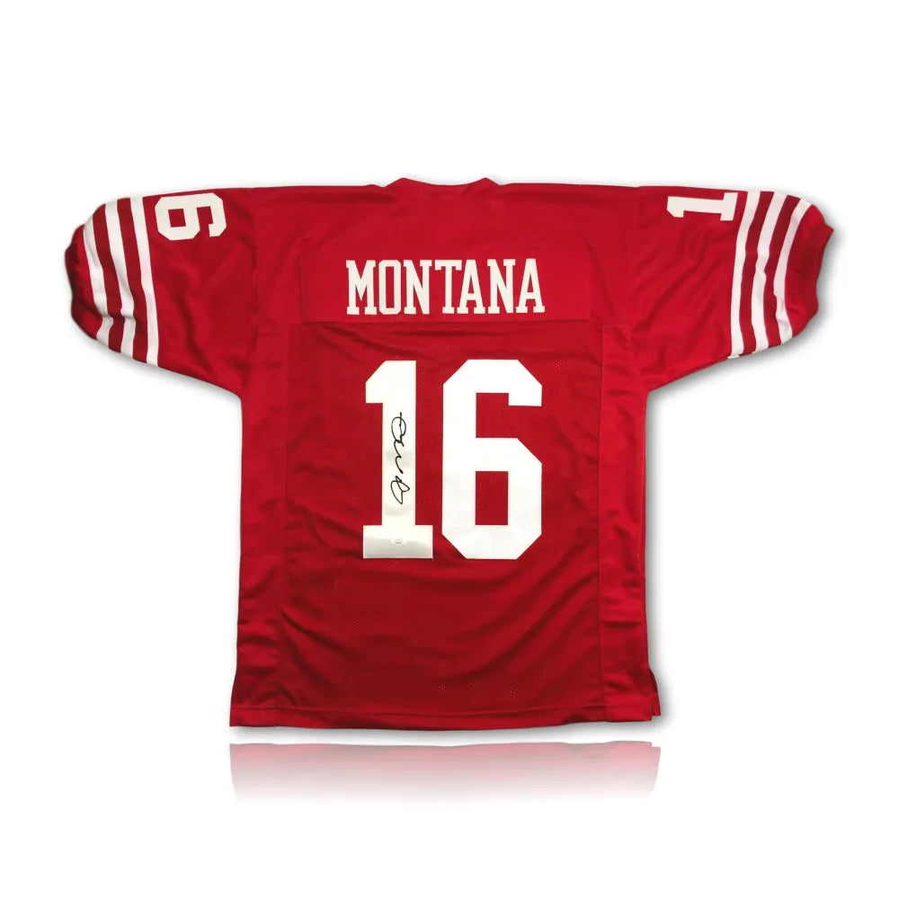 Joe Montana Signed Red San Francisco 49ers Jersey COA JSA Autograph Home -  Inscriptagraphs Memorabilia - Inscriptagraphs Memorabilia