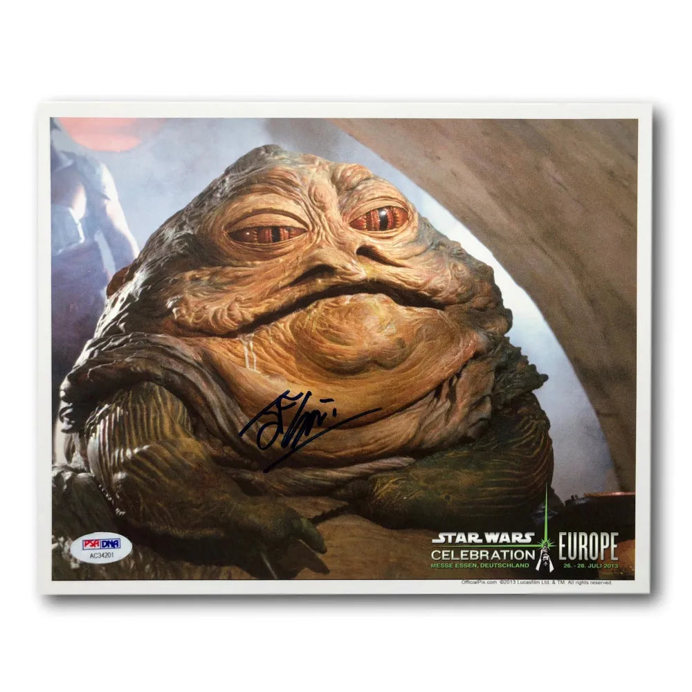 John Coppinger Signed Jabba The Hutt 8X10 Photo COA PSA/DNA Star Wars Autograph