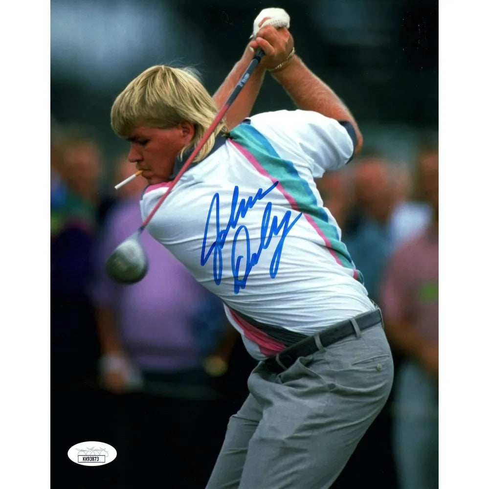 John Daly Signed 8x10 Golf Photo JSA COA Autograph PGA Cigarette in Mouth