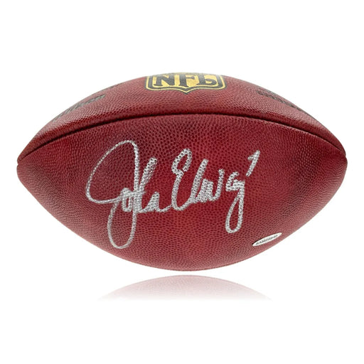 John Elway Autographed Duke Official NFL Football Denver Broncos UDA COA Signed