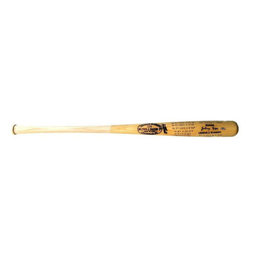 Johnny Mize Signed Home Run STAT Baseball Bat COA BAS St. Louis Cardinals #D/100