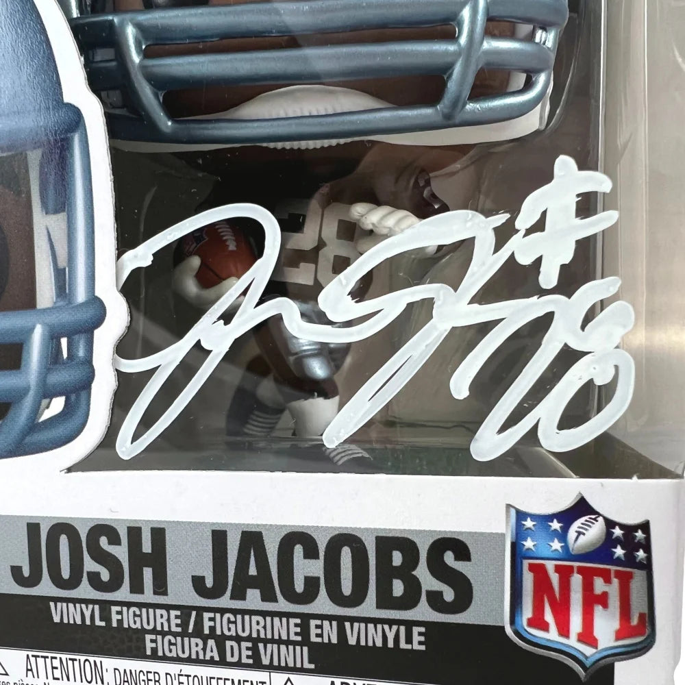 Josh Jacobs Signed Funko Pop COA #165 JSA Las Vegas Raiders Autograph  Oakland - - Inscriptagraphs Memorabilia