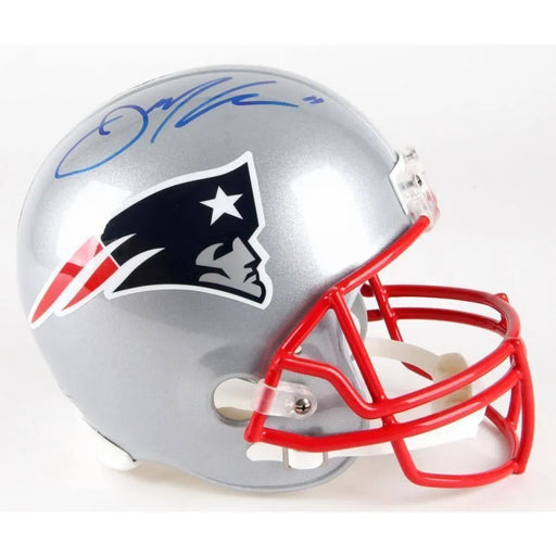 Julian Edelman Signed New England Patriots Helmet COA JSA