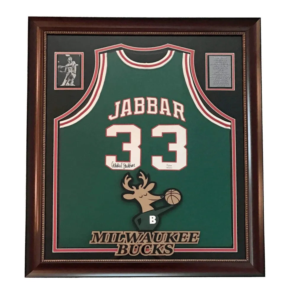 Kareem Abdul Jabbar Signed Milwaukee Bucks Framed Jersey UDA COA #D1/133  Rare - Inscriptagraphs Memorabilia - Inscriptagraphs Memorabilia