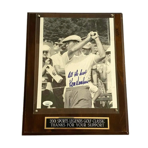 Ken Venturi Signed 8x10 JSA COA Photo Framed Autograph Golf Wood Plaque PGA