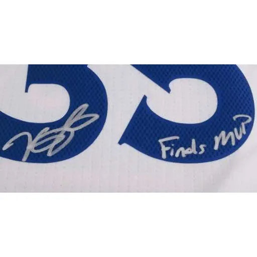 Kevin Durant Signed Warriors Jersey Inscribed Finals Mvp #D/135 COA Autograph