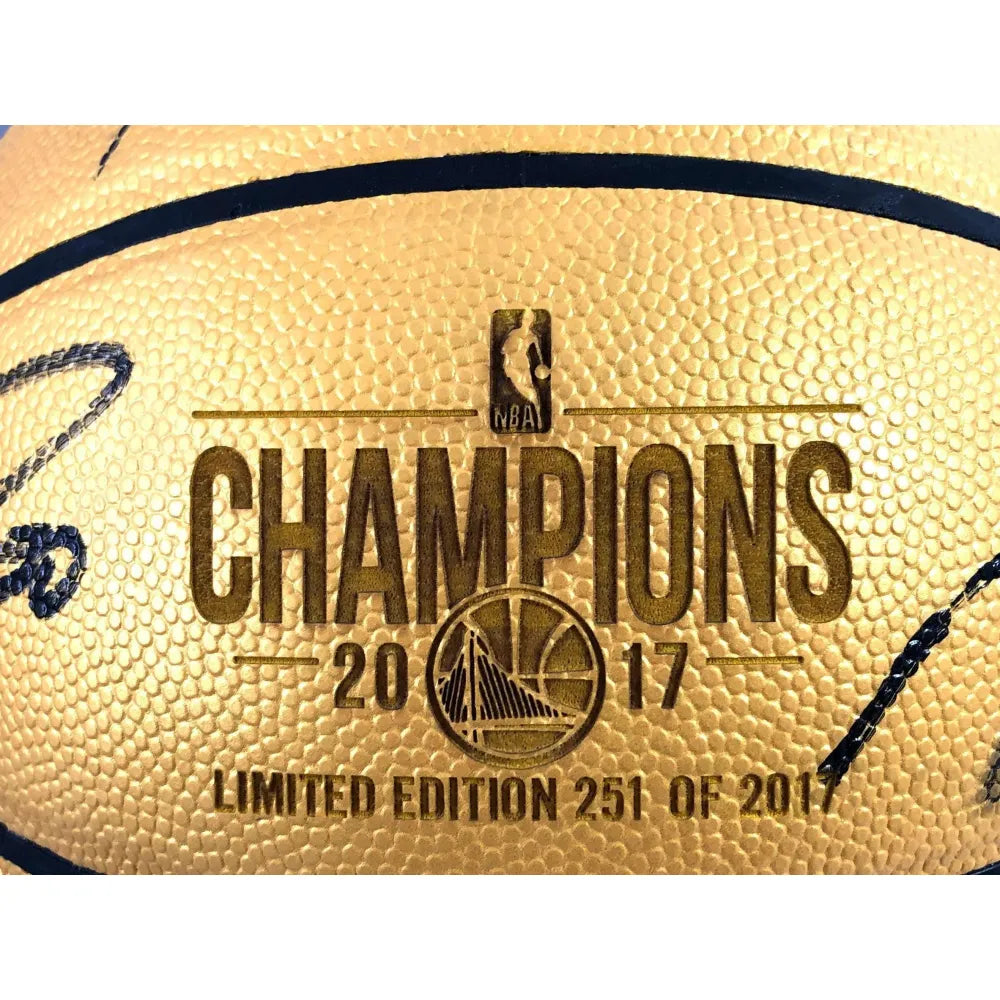 Sold at Auction: GOLDEN STATE WARRIORS 2017 TEAM SIGNED JERSEY STEPH CURRY  KEVIN DURANT KLAY BAS LOA