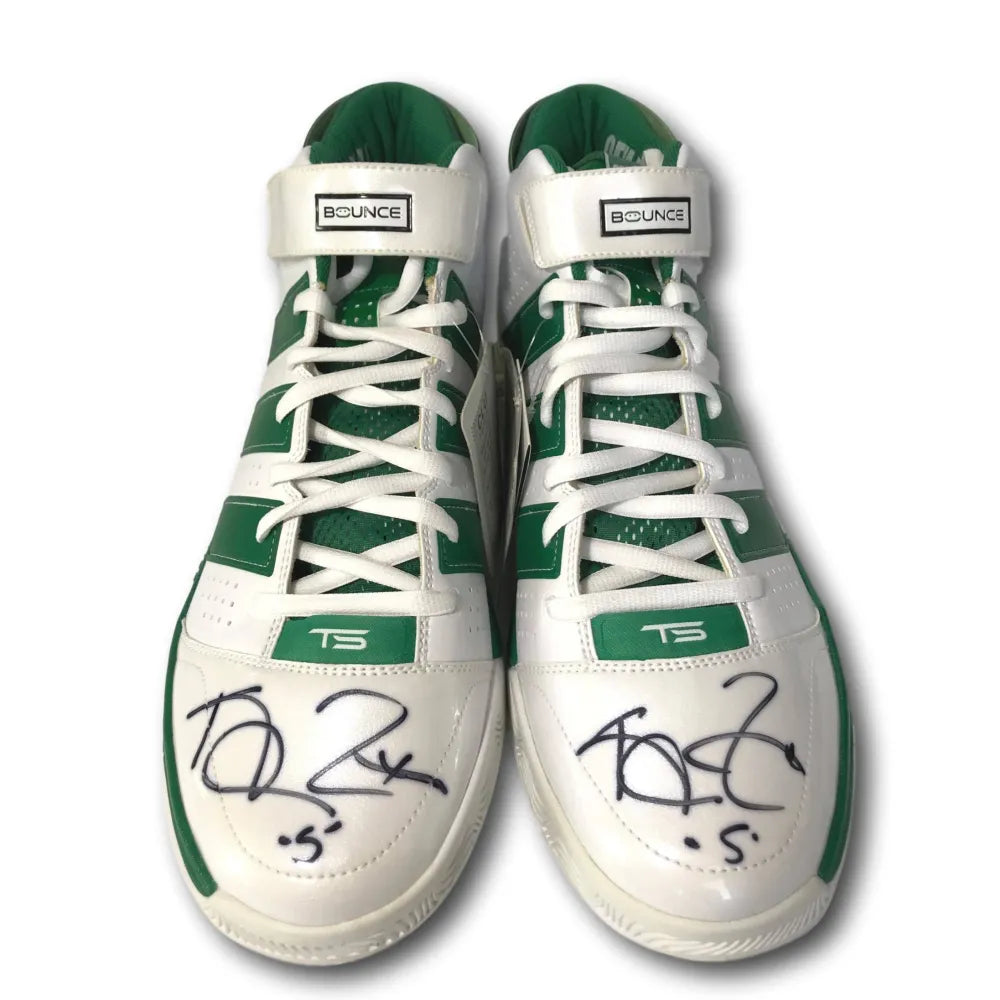 Klay Thompson Signed Pair of Anta Basketball Shoes With Pin Set (Beckett)