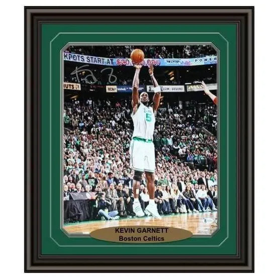 Boston Celtics Kevin Garnett Autographed White & Gold Authentic