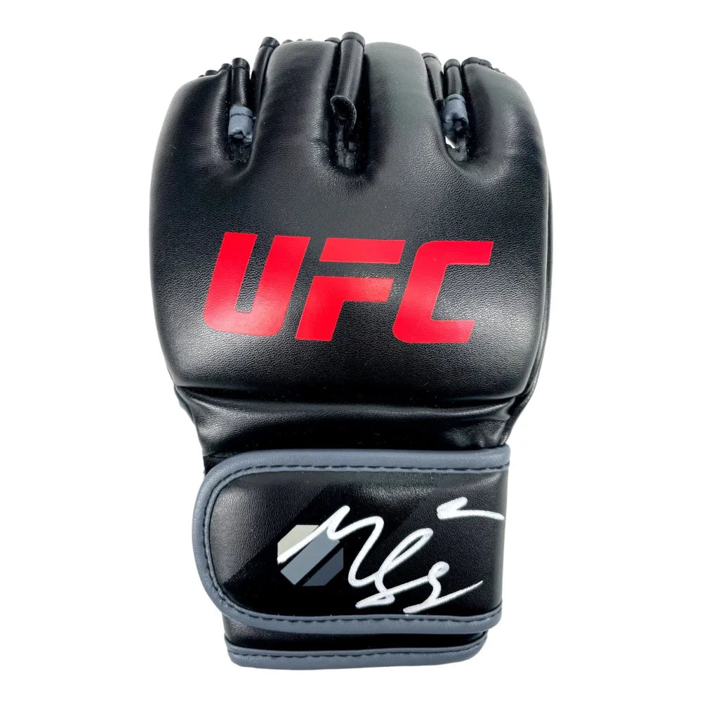 Khamzat Chimaev Signed UFC Official Glove Autograph 2 COAs JSA Inscriptagraphs