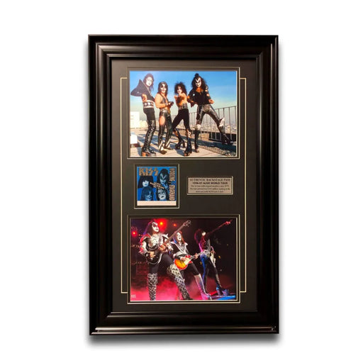 Kiss Framed World Tour Backstage Pass Collage COA 16X26 Photos Gene Simmons
