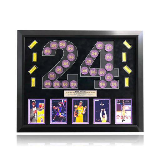 Kobe Bryant Final Game with Lakers Used 24 Confetti Collage #D/24 Retirement