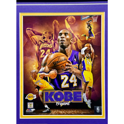 Kobe Bryant Final Lakers Game Used Authentic Confetti Collage Framed #D/824