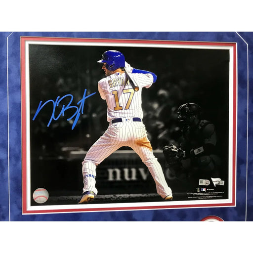 Kris Bryant Signed Cubs 11X14 Framed Photo COA MLB Chicago Autograph WS Champs