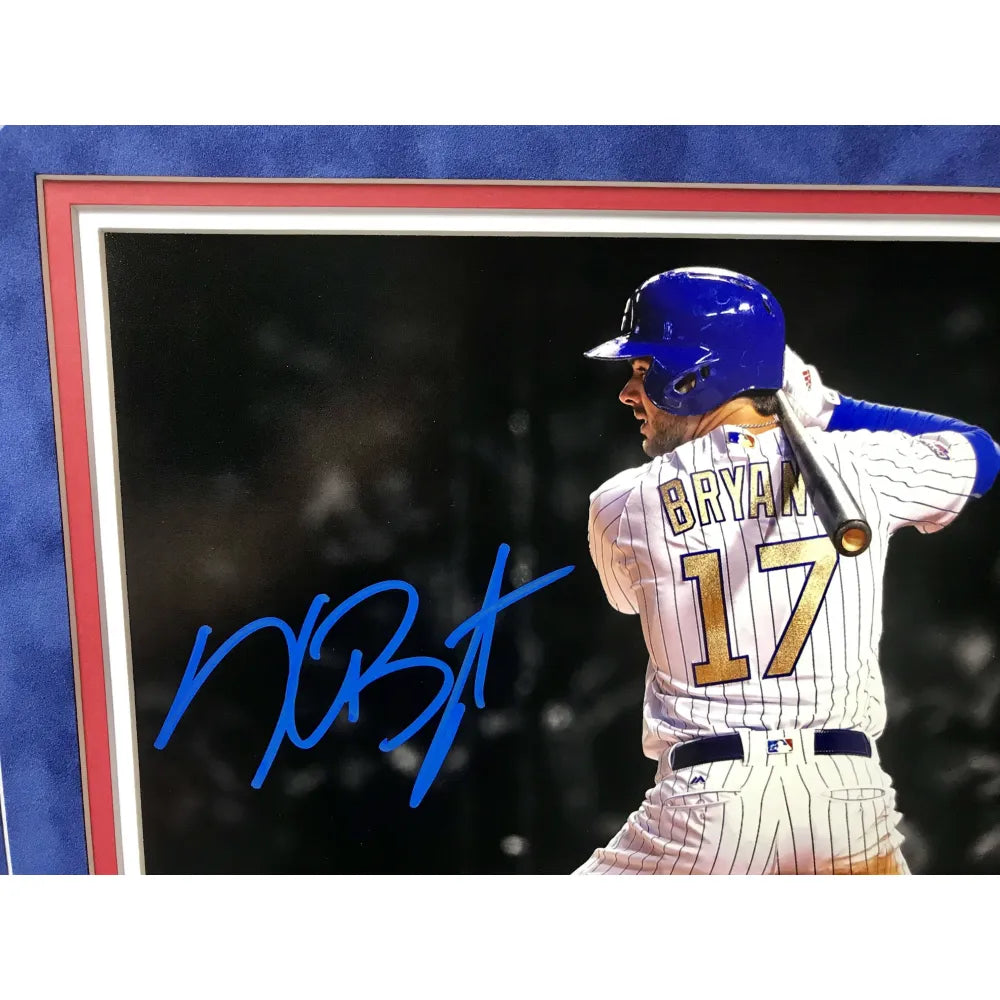 Kris Bryant Signed Cubs 11X14 Framed Photo COA MLB Chicago Autograph WS  Champs