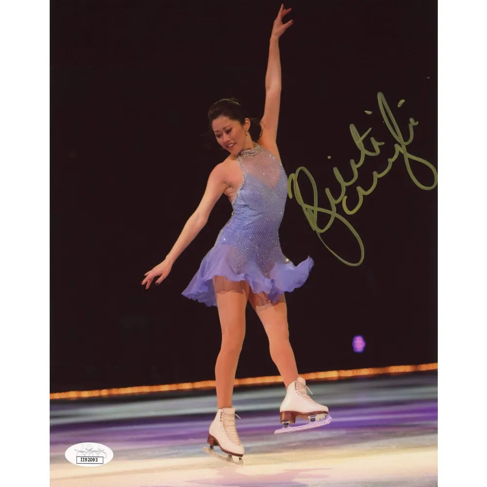 Kristi Yamaguchi Hand Signed Figure Skating 8x10 Photo JSA COA Olympics Gold - Inscriptagraphs Memorabilia