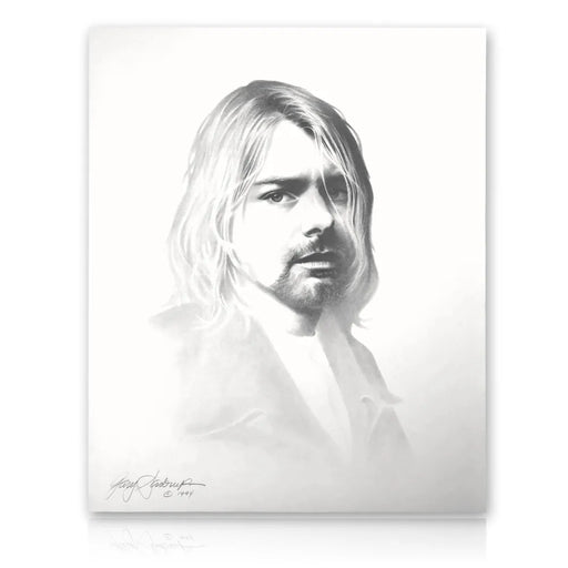 Kurt Cobain 20X24 Lithograph By Artist Gary Saderup Signed Poster Photo Nirvana