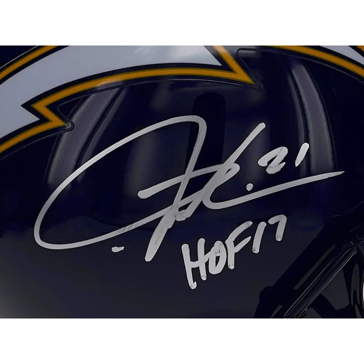 LaDainian Tomlinson Signed HOF Inscribed Chargers FS Helmet COA Steiner San