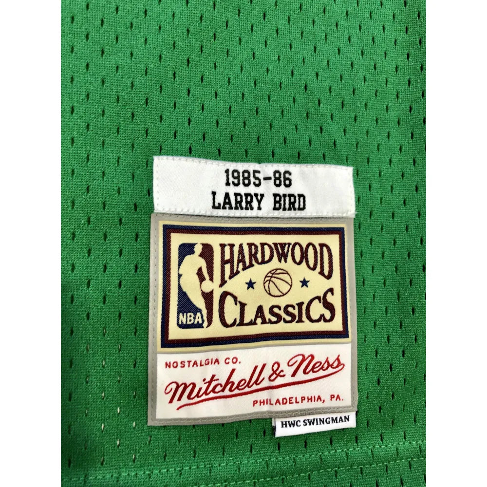 Larry Bird Autographed Boston Celtics Mitchell and Ness Basketball