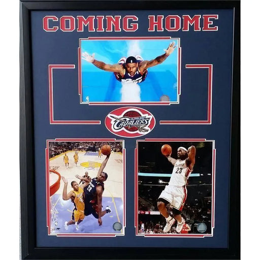 Lebron James Return To Cleveland Framed Unsigned Collage Cavaliers