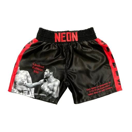 Leon Spinks Autographed Limited Edition Boxing Trunks - Private Signing April