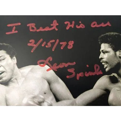 Leon Spinks Signed 8X10 Inscribed COA Inscriptagraphs Michael 8X Muhammad Ali