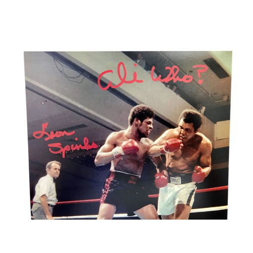 Leon Spinks Signed 8X10 Photo Inscribed Ali Who? Michael 8X Muhammad #3