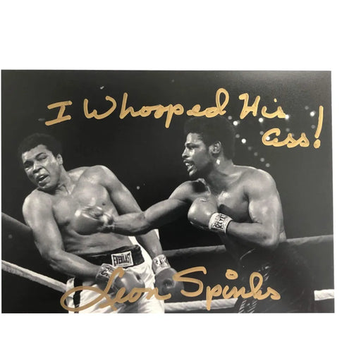 Leon Spinks Signed 8X10 Photo Inscribed Whooped Ali’S Ass! Michael 8X Muhammad