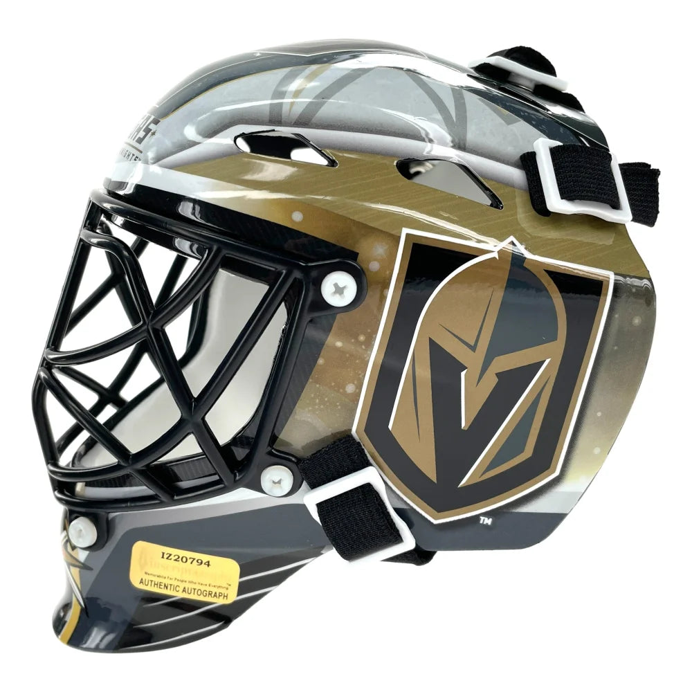 Logan Thompson Vegas Golden Knights Autographed Mini Goalie Mask - Yahoo  Shopping