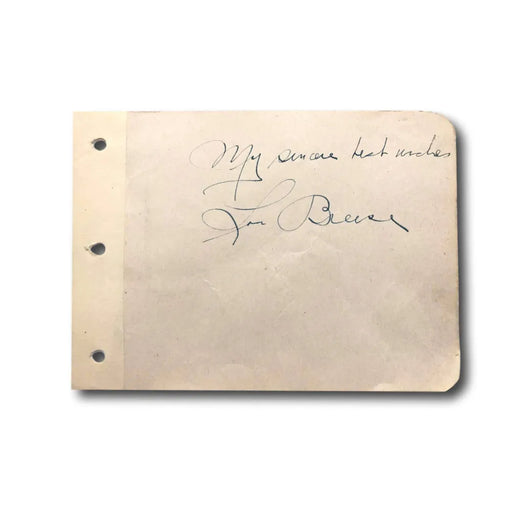 Lou Breese Hand Signed Album Page Cut JSA COA Autograph Orchestra Music