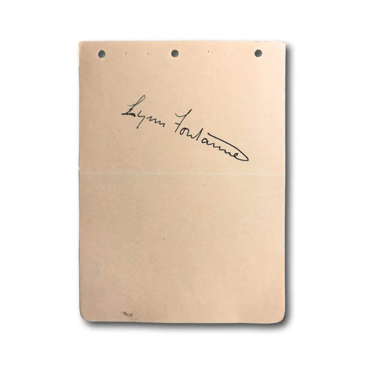 Lynn Fontaine Hand Signed Album Page Cut JSA COA Autograph Peter Pan Actress