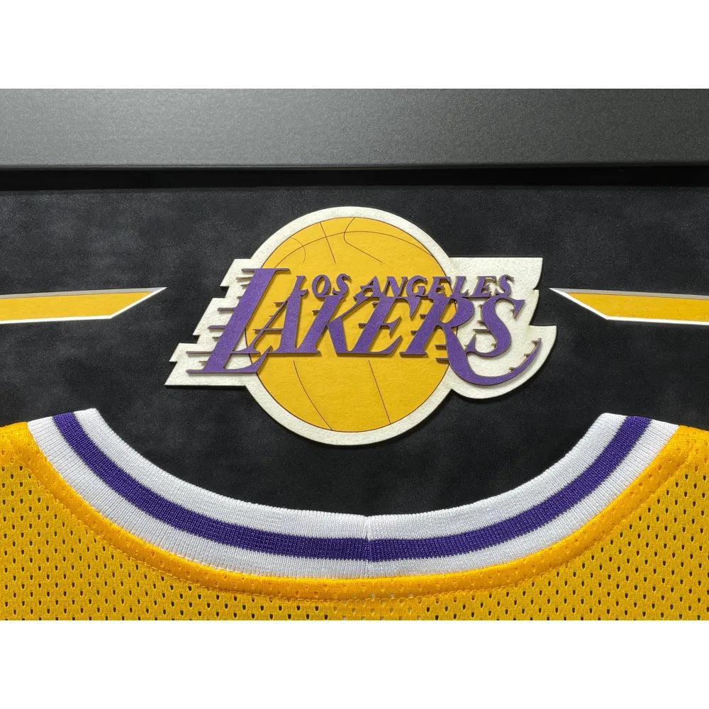 Magic Johnson Autographed Los Angeles Lakers Jersey Framed