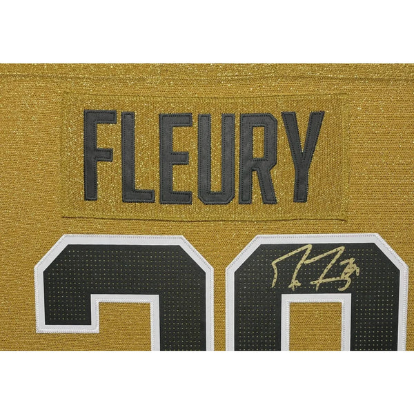 Marc-Andre Fleury Signed Vegas Golden Knights Gold Alternate Jersey Framed  Autograph