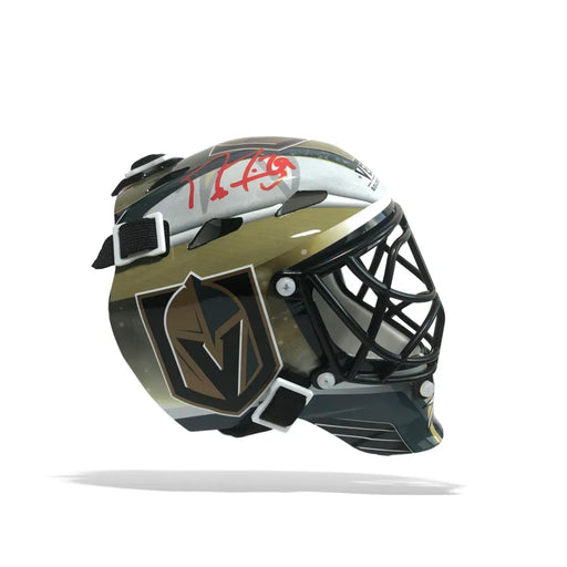 Marc-Andre Fleury Signed Vegas Golden Knights Mini Helmet Mask COA Beckett