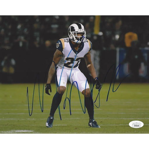 Marcus Peters Signed 8x10 Photo JSA COA Autograph NFL Los Angeles Rams MP