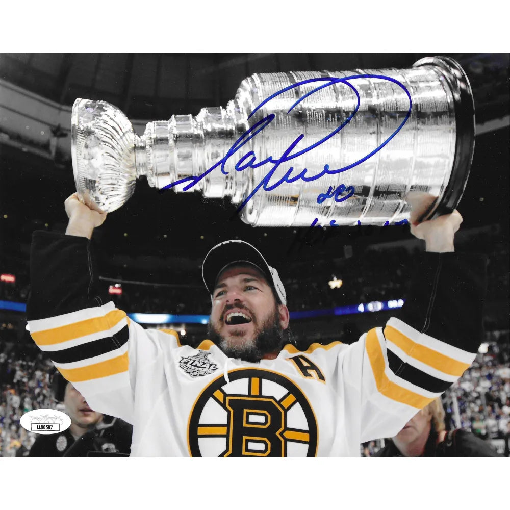 Mark Recchi Autographed 8x10 Photo JSA COA NHL Boston Bruins Signed Stanley Cup
