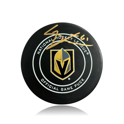 Mark Stone Signed Vegas Golden Knights On-Ice Discontinued Authentic Puck COA