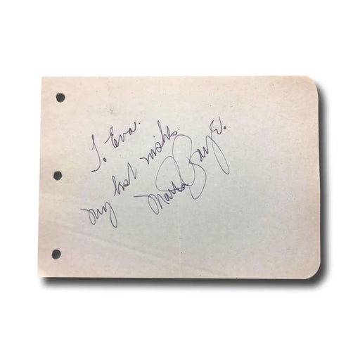 Martha Raye Hand Signed Album Page Cut JSA COA Autograph Actress Jills In A Jeep