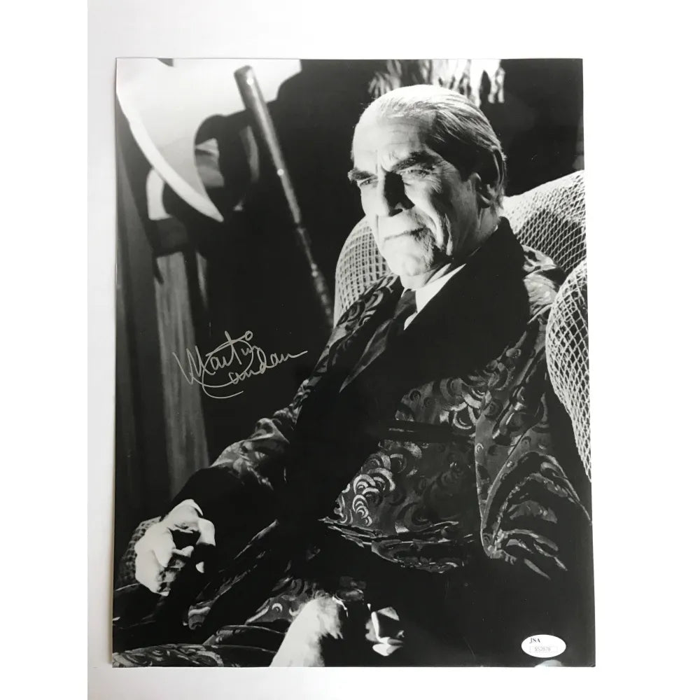 Martin Landau Signed 11X14 Photo JSA COA Autograph Ed Wood Depp