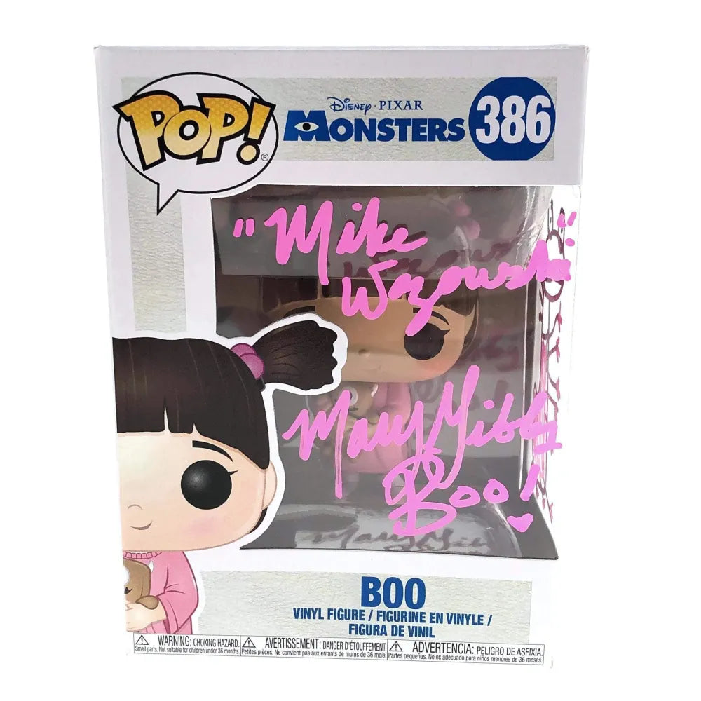 Mary Gibbs Signed Randall Sketch Boo Monsters Inc. Funko Pop JSA