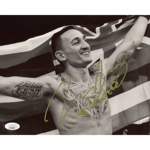 Max Holloway Hand Signed 8x10 Photo UFC Fighter JSA COA Autograph Hawaii
