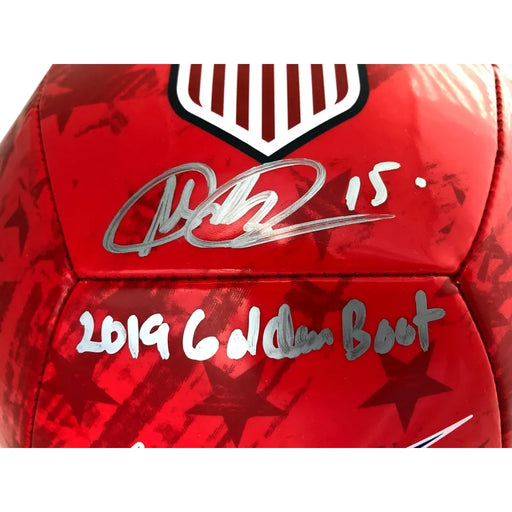 Megan Rapinoe Signed USA Womens Soccer Ball Inscribed Golden Boot COA LOJO USWNT