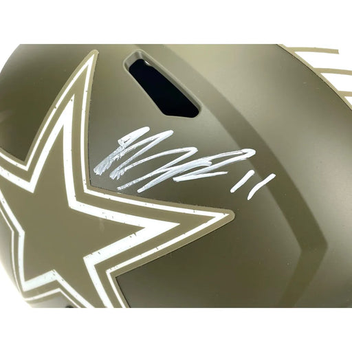 Micah Parsons Autographed Dallas Cowboys Salute to Service F/S Helmet Signed