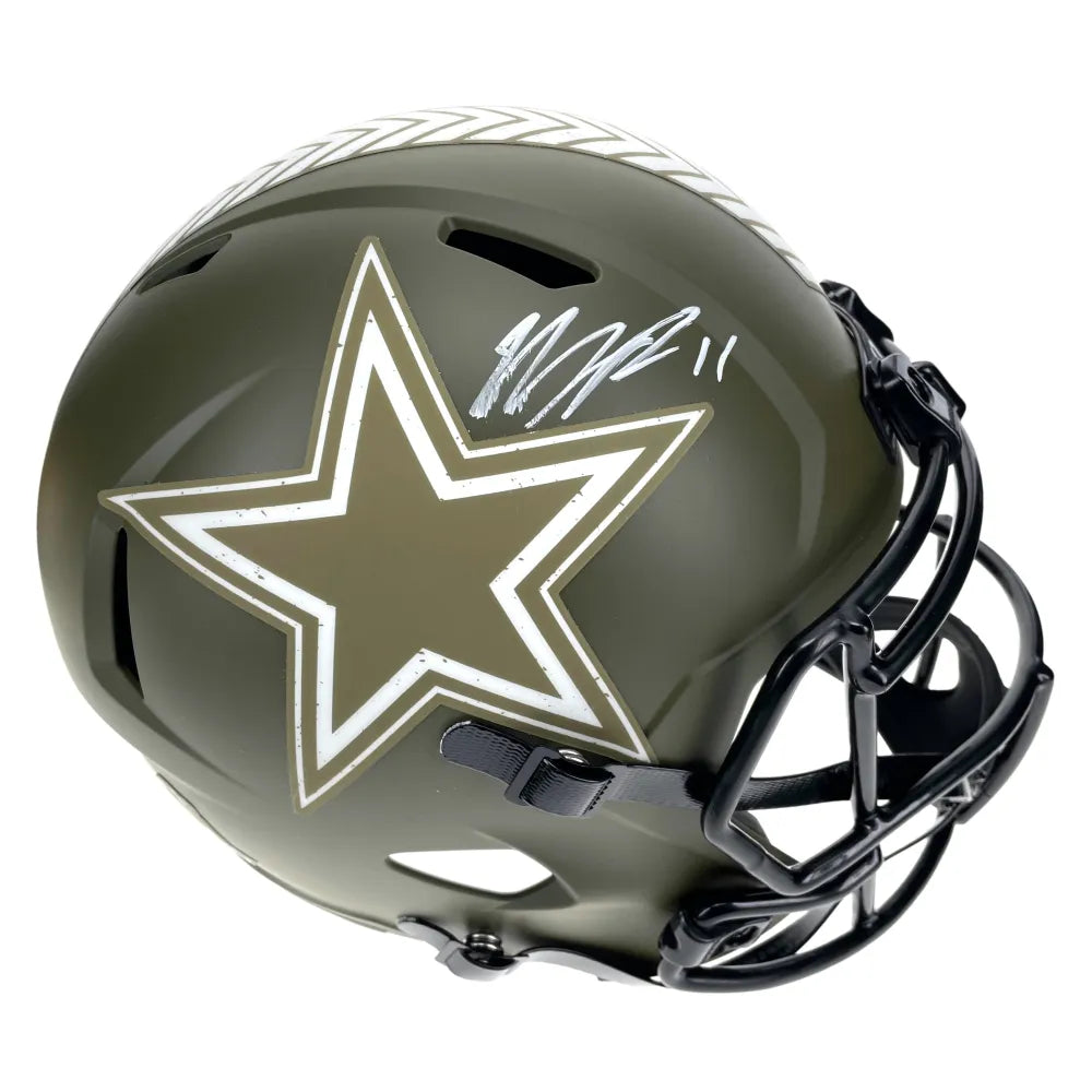 Micah Parsons Autographed Dallas Cowboys Salute to Service F/S Helmet Signed