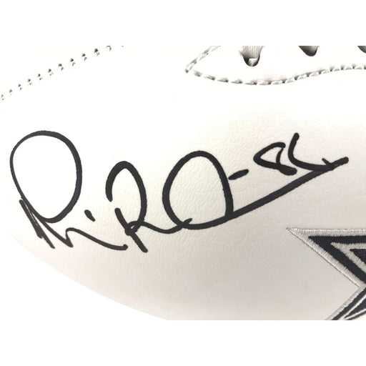 Michael Irvin Hand Signed White Panel Dallas Cowboys Football JSA COA Team