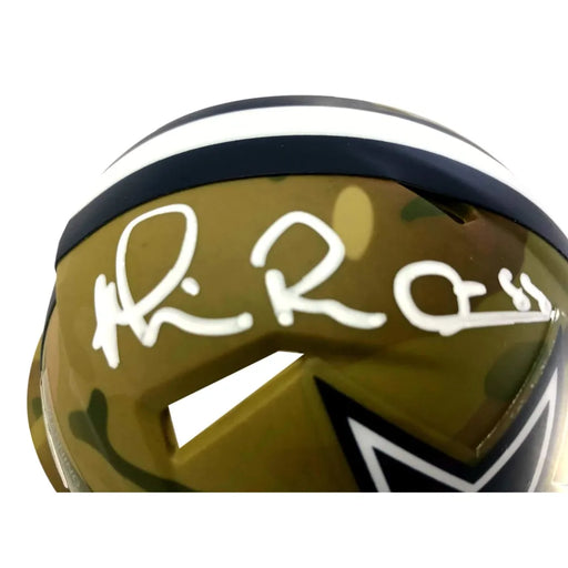 Michael Irvin Signed JSA COA Dallas Cowboys Special Edition Camo Mini Helmet